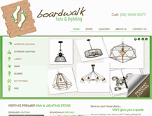 Tablet Screenshot of boardwalklighting.com.au